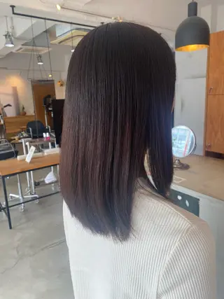 セミロング 福島 優夢のヘアスタイル