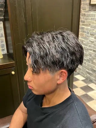 ミディアム パーマ 松下 日向子のヘアスタイル