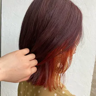 ミディアム カラー 💎髪質改善💎 西森千夏のヘアスタイル