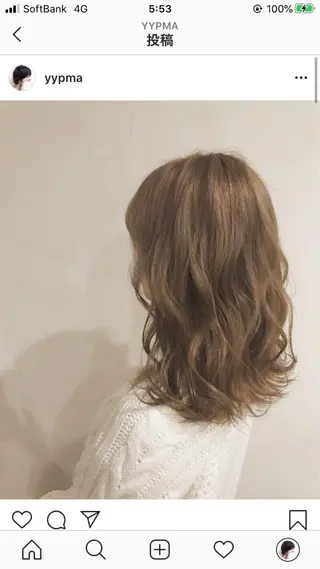 セミロング カラー mayo 🐄🌈のヘアスタイル