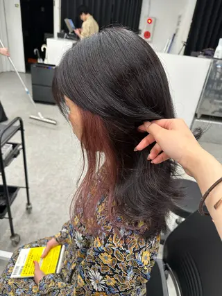 ミディアム ♡海外girl重め レイヤーMEARI♡のヘアスタイル