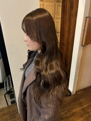 ロング カラー loty すずなのヘアスタイル