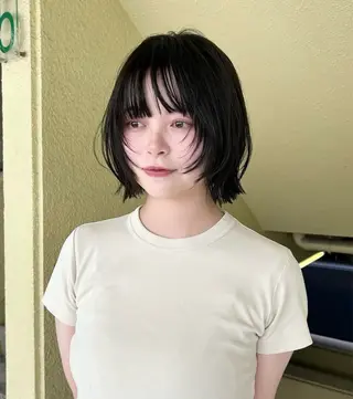 ショート カラー 透明感カラー ラベンダー🤍エリコのヘアスタイル