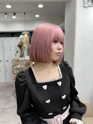 ミディアム カラー ⭐️横浜ブリーチ特化 美容師 堤涼⭐️のヘアスタイル