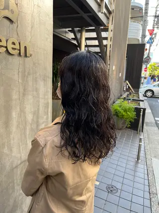 ロング カラー パーマ 🫧透明感カラー🫧 SHINSEIのヘアスタイル