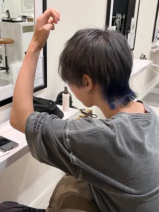 ミディアム カラー 中原 優美のヘアスタイル