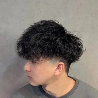 パーマ メンズ CUFFIA💈 天王寺メンズバーバーのヘアスタイル