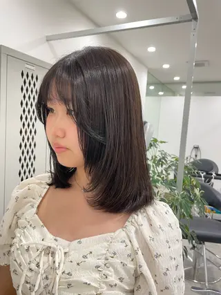 セミロング カラー ⭐トレンドカット&カ ラーCocoro🪿のヘアスタイル