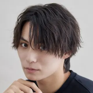 セミロング パーマ メンズ yukiho❤️ GAUDI 池袋のヘアスタイル