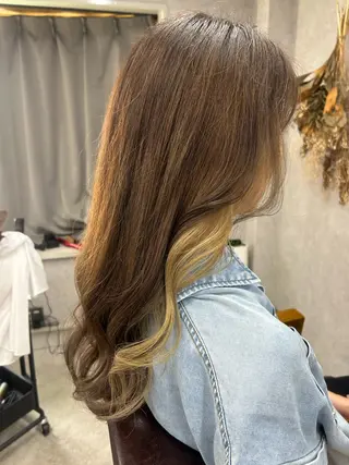 ロング カラー Lien 深井店のヘアスタイル