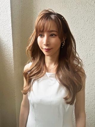 ロング ヘアアレンジ 伊藤恵|髪と顔 ヘアメイク|薬院のヘアスタイル