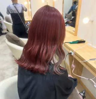 ミディアム カラー 淡い暖色・透明感♡ レイヤー🩰ノアのヘアスタイル