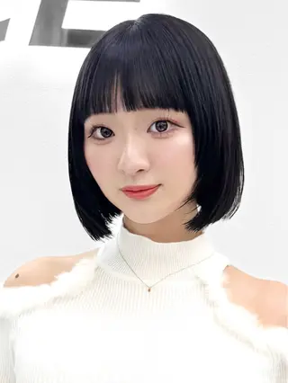 ショート カラー ヘアアレンジ 縮毛矯正🤍 盛れるボブ/ひかりのヘアスタイル