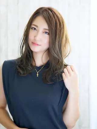 セミロング 永野 良一のヘアスタイル