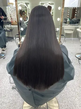 ロング 髪質改善/はるみ🌙 赤み消しカラーのヘアスタイル