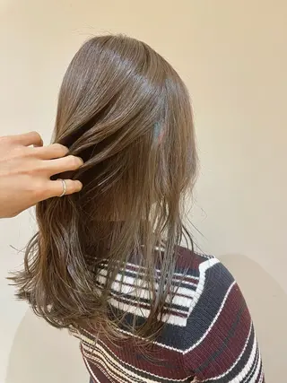 ミディアム 🎗副店長/井上 竜 ブリーチ指名No.1のヘアスタイル