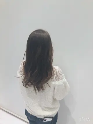 セミロング カラー 福井 なつきのヘアスタイル