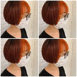 ショート カラー ハイトーン/ブリーチ 山崎 悠次のヘアスタイル