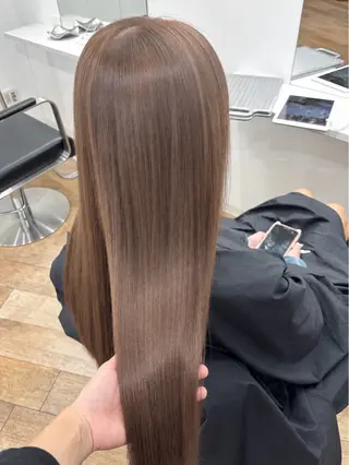 セミロング ブリーチ/ダブルカラ ー🍀mizukiのヘアスタイル