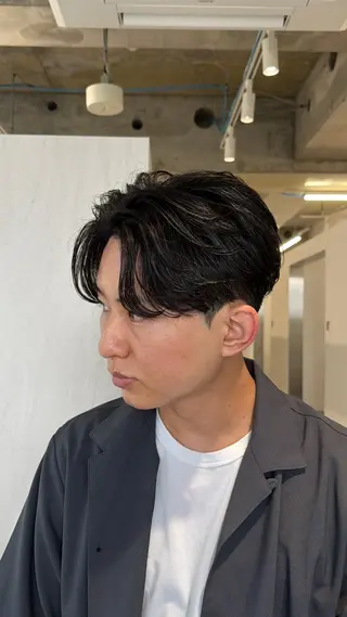 パーマ メンズ 個室サロンKAITO メンズ特化美容師のヘアスタイル