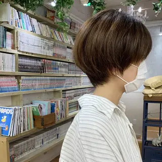 ショート 🌱小顔魅せショート 髪質改善カラー/泉綺のヘアスタイル