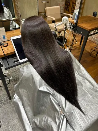 セミロング カラー パーマ 銀座✨レイヤーカット 顔まわり/坂本亜裟海のヘアスタイル