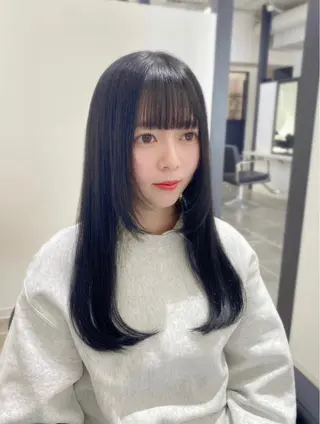 ロング カラー 髪質改善/顔まわり/ レイヤー🎀YUZUのヘアスタイル