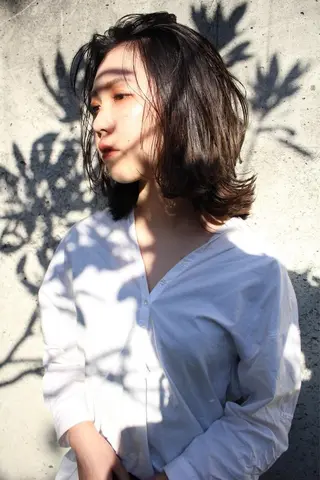 ミディアム カラー イシマル ナオヤのヘアスタイル