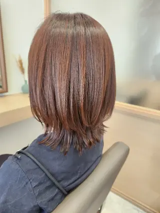 ミディアム 佐藤 恵のヘアスタイル