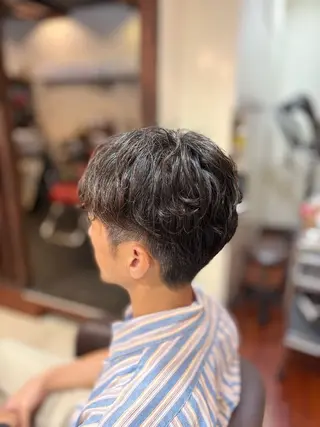 パーマ メンズ 大和田 奈央のヘアスタイル