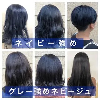 ミディアム カラー パーマ ヘアアレンジ ♡透け感カラー 大賀哲平♡のヘアスタイル