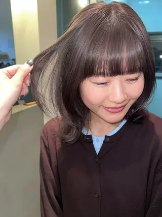 セミロング haruka /透明感カラーのヘアスタイル
