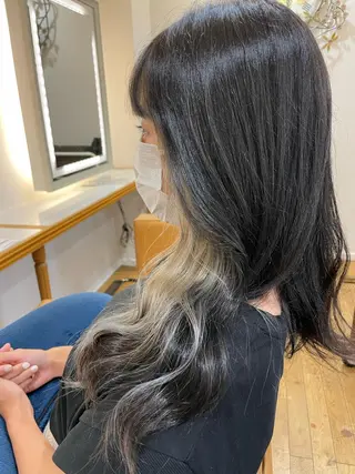 カラー ブリーチ毛矯正.髪質 改善.髪にドラマをのヘアスタイル