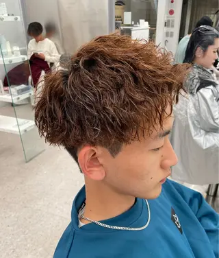 パーマ メンズ 京都河原町 メンズパーマ助川龍哉のヘアスタイル