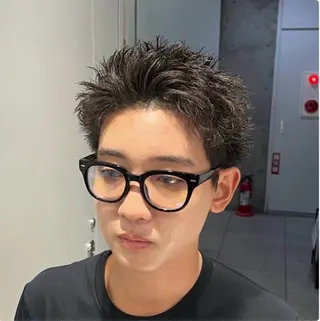 ショート カラー パーマ メンズ 🔥メンズ 特化🔥菊水皐暉🔥のヘアスタイル