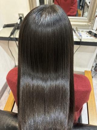 ロング 縮毛矯正/ 豊島怜のヘアスタイル