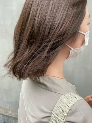 ミディアム カラー パーマ ヘアアレンジ インナーカラー/ KANAのヘアスタイル