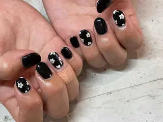 ネイル 韓国/ワンホン/長さ 出しつけ放題🎀のネイルデザイン
