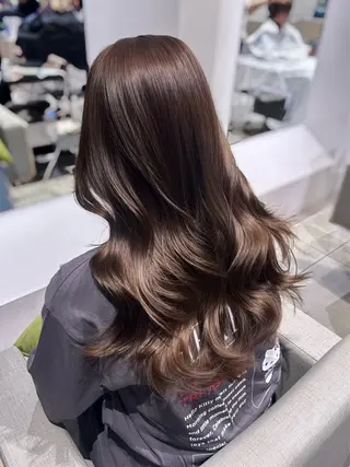 ロング カラー 銀座/韓国レイヤー/ 艶カラー🍓原田侑依のヘアスタイル