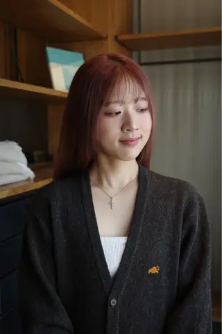 ロング カラー 皆川 舜のヘアスタイル