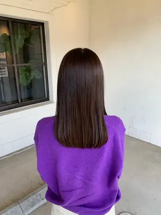 セミロング カラー 坪木 玲汰のヘアスタイル