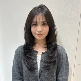 ロング fuyuna レイヤーカット🖤のヘアスタイル