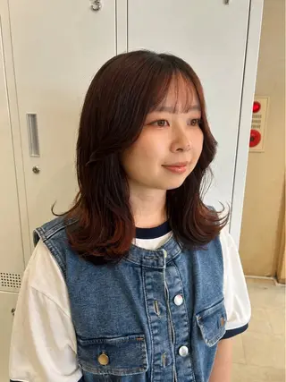 ミディアム kaho/ 透明感カラー🫧のヘアスタイル