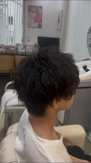 パーマ メンズ 生駒FEEL HIL LS廣中将也のヘアスタイル