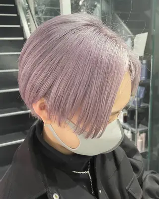 ショート カラー CHERIEブリーチ ダブルカラー 天神のヘアスタイル