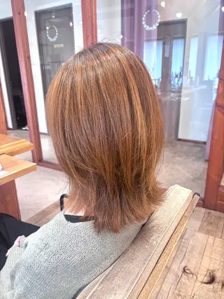 ミディアム カラー Ayano_ Jill francのヘアスタイル