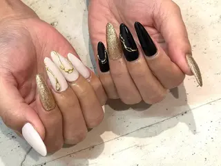 ネイル 韓国/ワンホン/長さ 出しつけ放題🎀のネイルデザイン