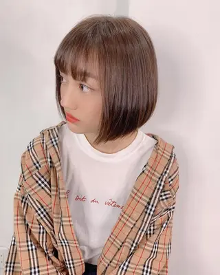 ショート カラー パーマ メンズ縮毛矯正 細谷碧海のヘアスタイル