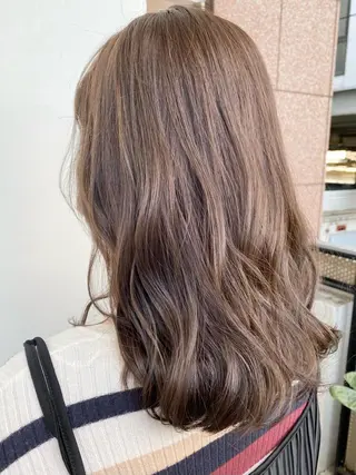 セミロング カラー パーマ ヘアアレンジ メンズ キッズ 艶ピンク*ヘアセット 🌙shioriのヘアスタイル