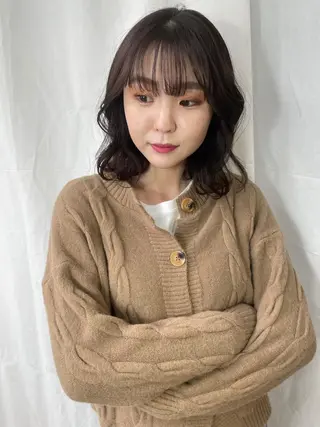 ショート カラー ヘアアレンジ 髙塚碧🇰🇷 韓国ヘア🎗️のヘアスタイル
